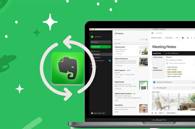 Evernote AI technology visualization
